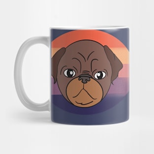 Cute face of puppy pug Mug